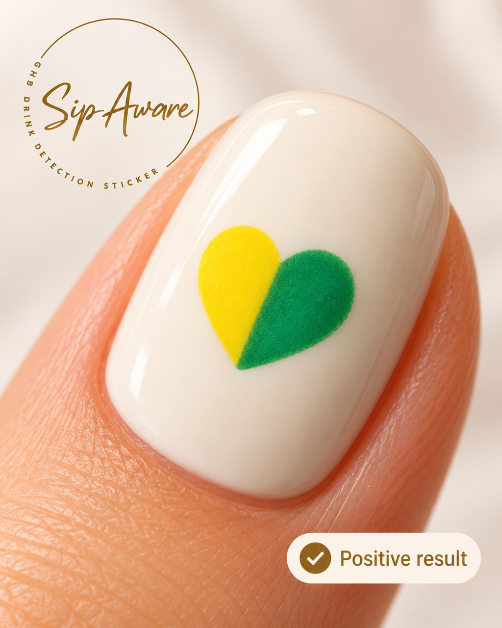 Sip Aware GHB detection nail stickers